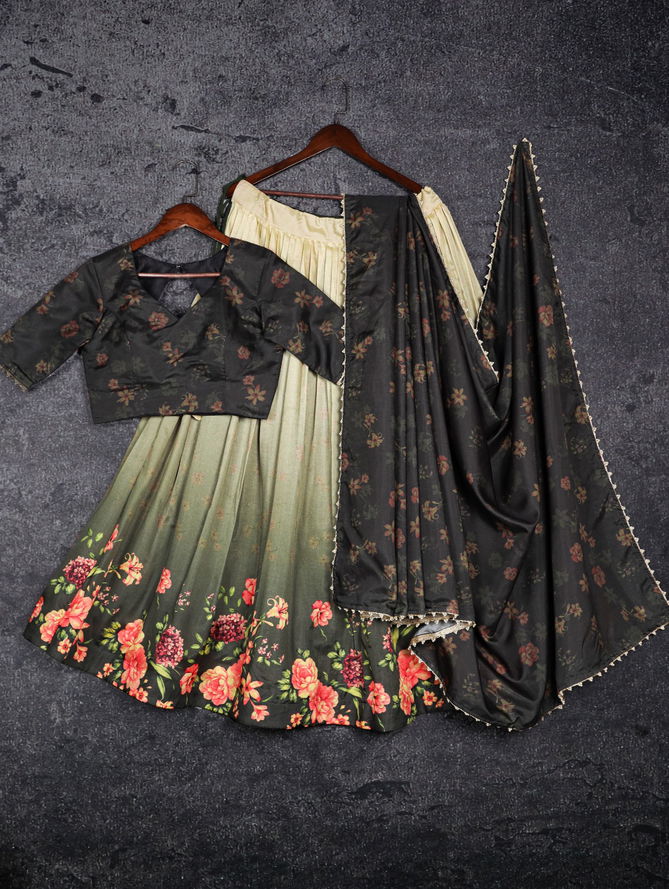 Amoha 1018GRN Occasion Georgette Printed Lehenga Choli Manufacturers