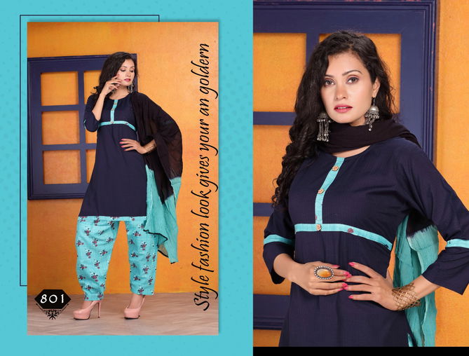 Trendy Bingo Latest Fancy Regular Casual Wear Rayon Printed Readymade Salwar Suit  Collection
