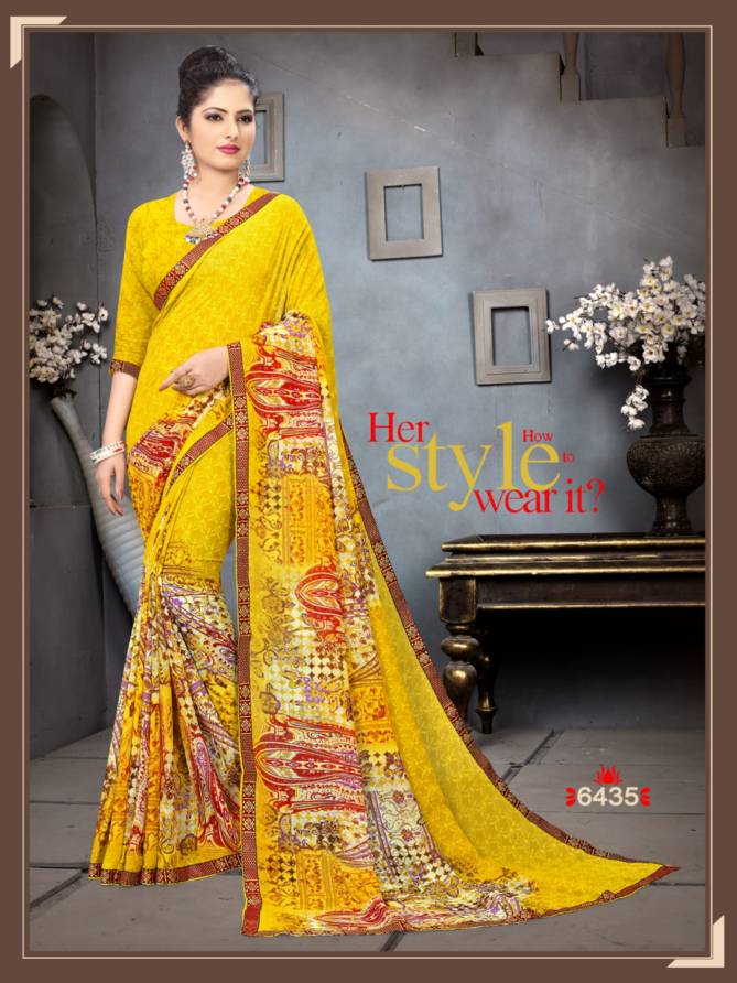 Haytee Advance Booking 12 Latest Daily Wear Heavy Dani Printed Saree Collection