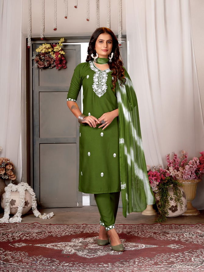 Five Star Vol 1 By Krishna Rayon Kurti With Bottom Dupatta Exporters In India