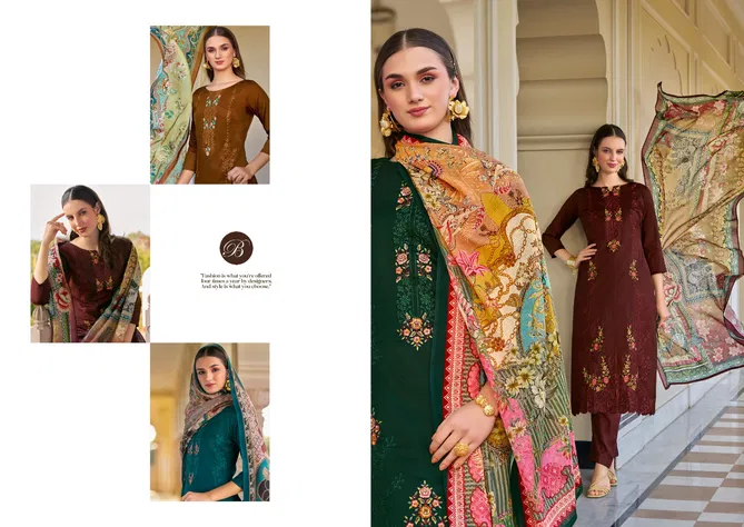 Zarqash Vol 3 By Belliza Jam Cotton Digital Printed Dress Material Online Wholesale