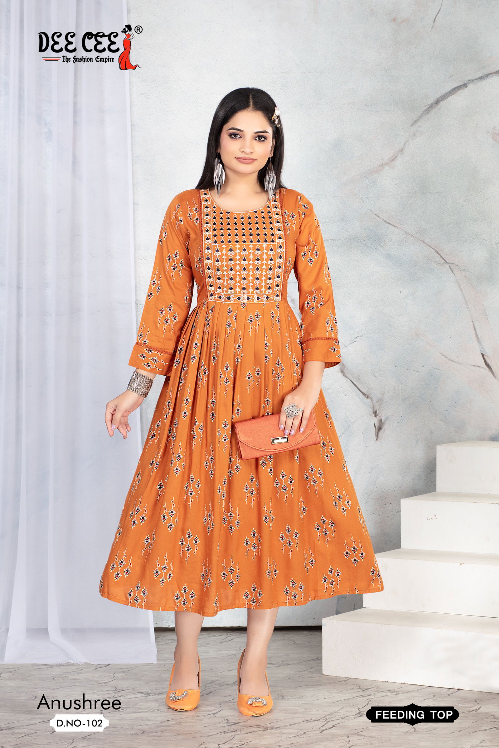 Anushree By Deecee Rayon Printed Feeding Kurtis Wholesale Online