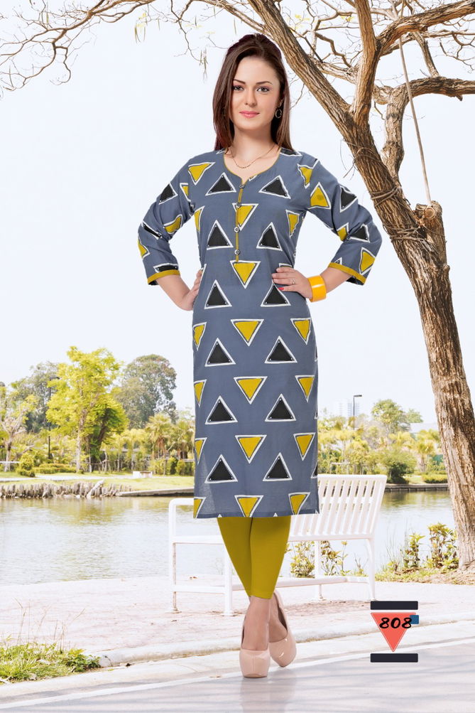 Trendy Bandhni Latest Fancy Designer casual Regular Wear Cotton Printed Kurtis Collection
