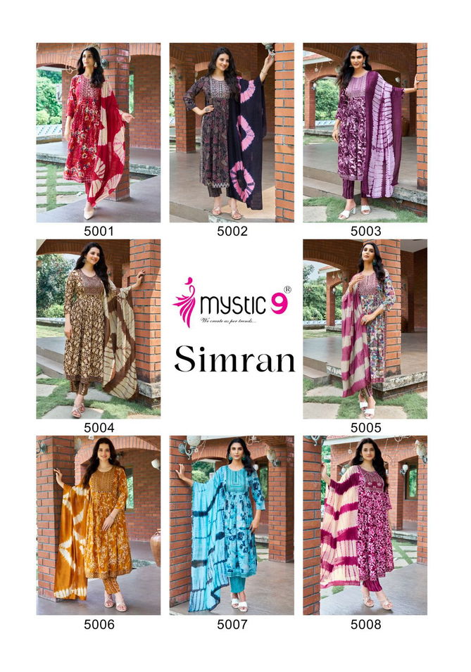 Simran Vol 5 By Mystic 9 Printed Kurti With Bottom Dupatta Orders In India