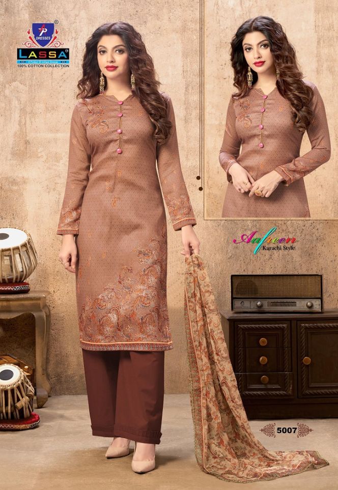 Arihant Lassa Aafreen 5 Casual Wear Karachi Cotton Dress Material