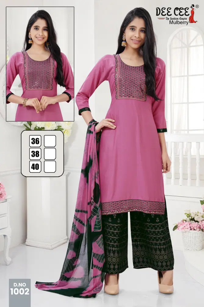 Mulberry By Deecee Kids Girl Wear Kurti With Bottom Dupatta Exporters In India