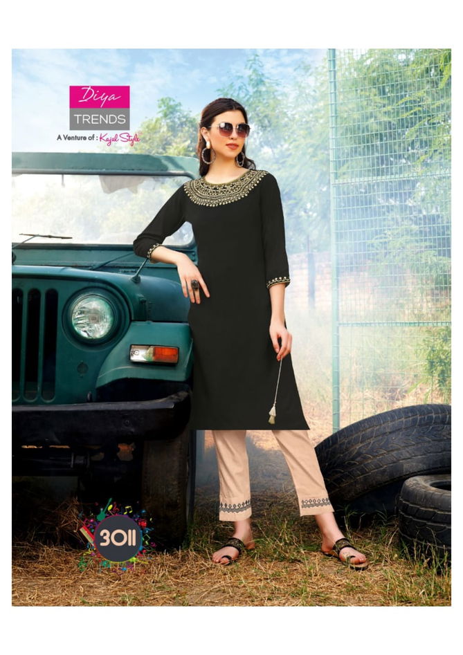 Forever 3 Latest Fancy Designer Ethnic Wear Classy Look Stylish Kurti With Bottom Collection
