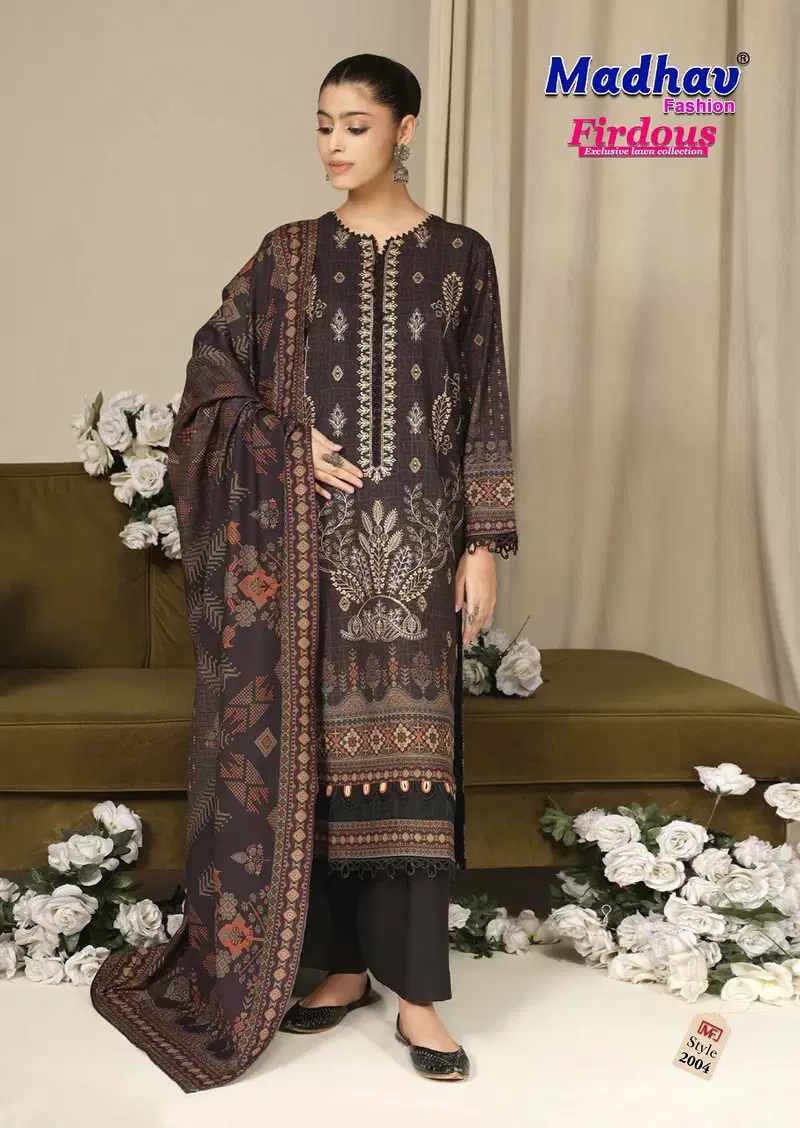 Firdous Vol 02 by Madhav Karachi Cotton Dress Material Collection