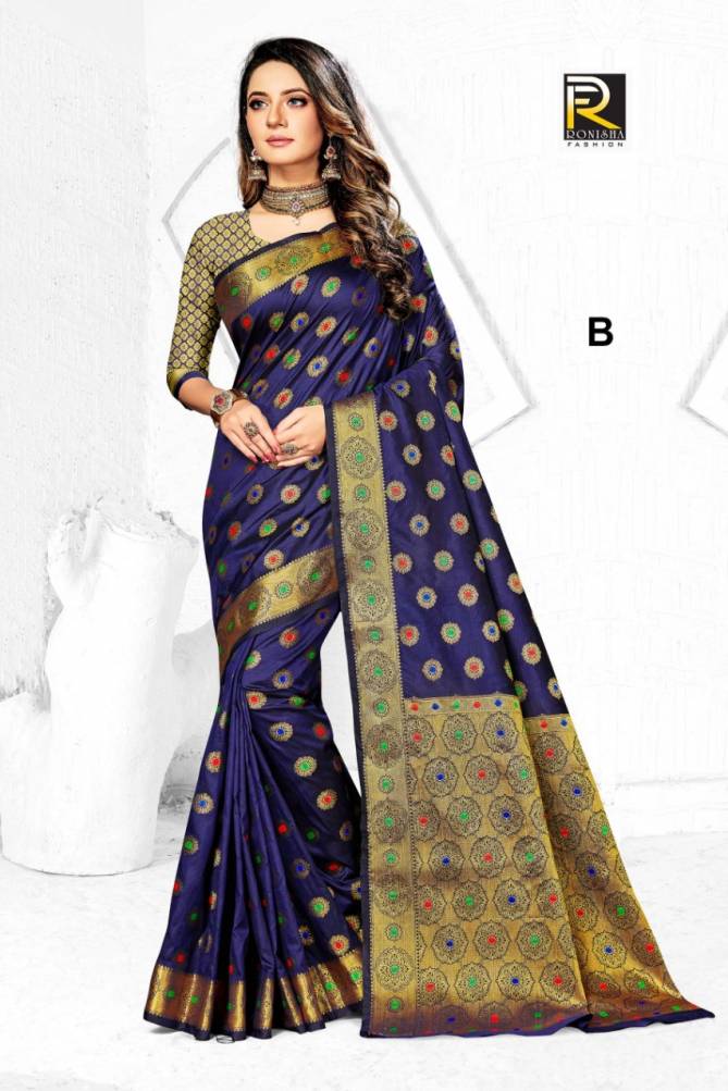 Ronisha Alora Exclusive Heavy Wedding Wear Latest Designer 	Premium Silk Saree Collection