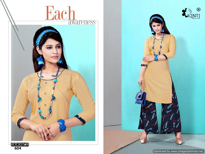 Kinti Rock Star 6 Premium Rayon Latesy Fancy Regular Wear Kurtis Collection