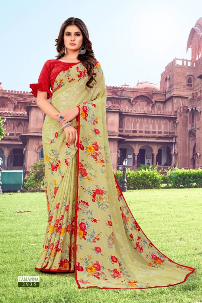 Rajyog Tamanna 3 Renial Printed With Lace Border Casual Wear Saree Collection
