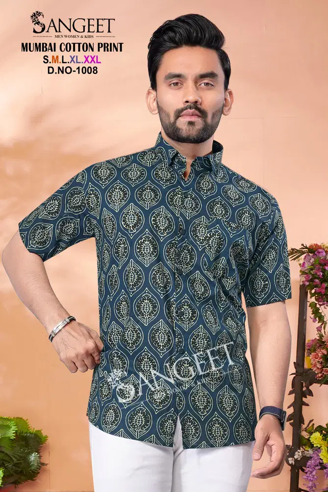 Sangeet Mumbai Cotton Print Mens T Shirt Wholesale In India