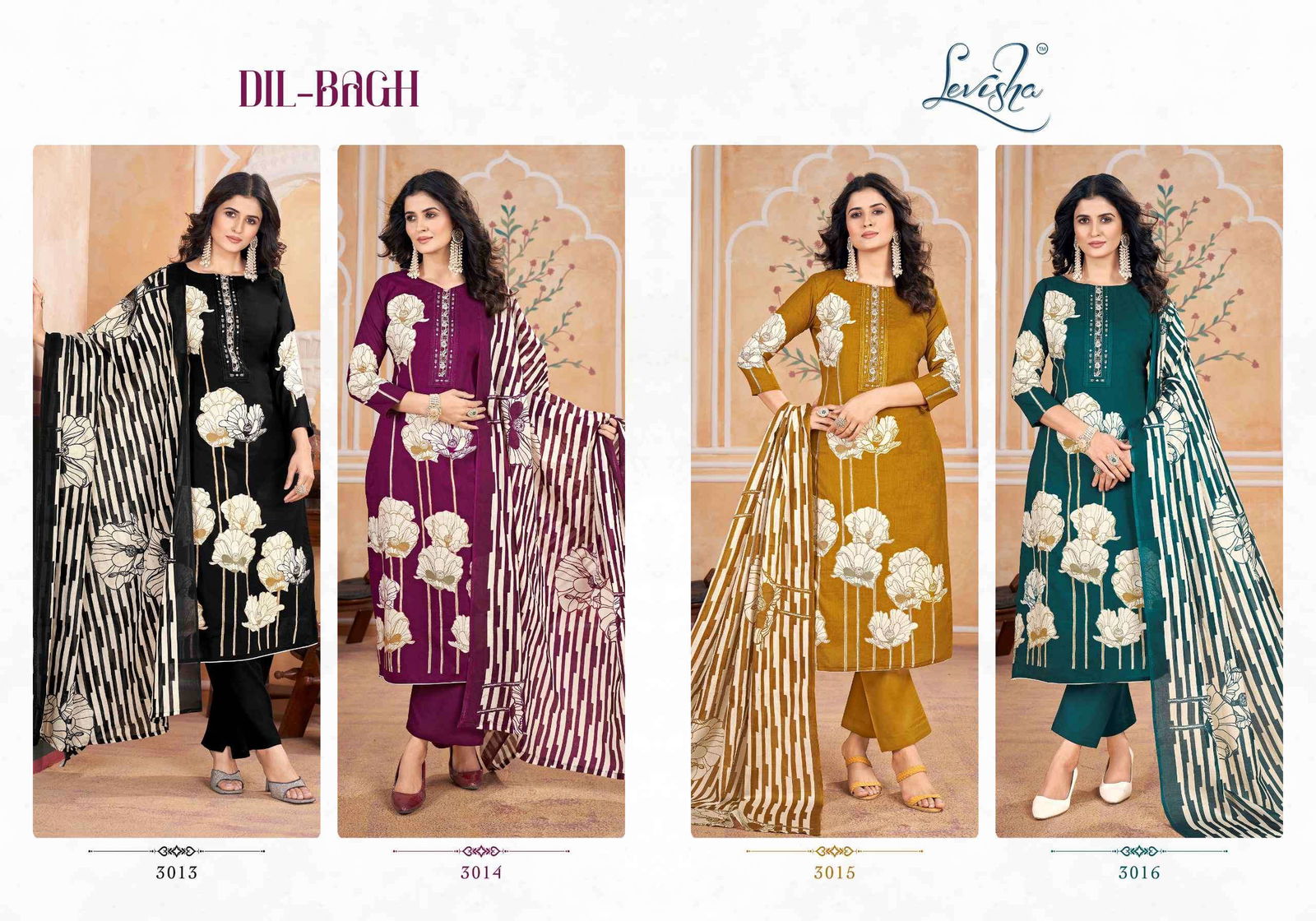 Dil Bagh Vol 1 By Levisha Cambric Cotton Printed Dress Material Orders In India