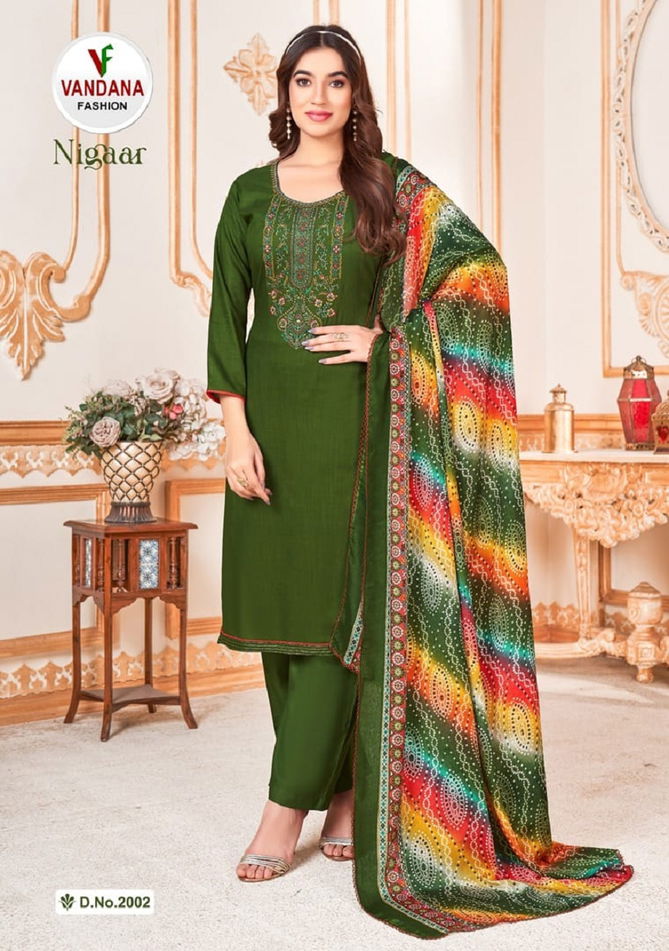 Nigaar Vol 2 By Vandana Dress Material Wholesale Market In Surat With Price