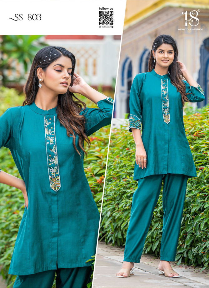 18 Attitude Sho Shaa Vol 8 Viscose Western Ladies Top With Bottom Suppliers In India