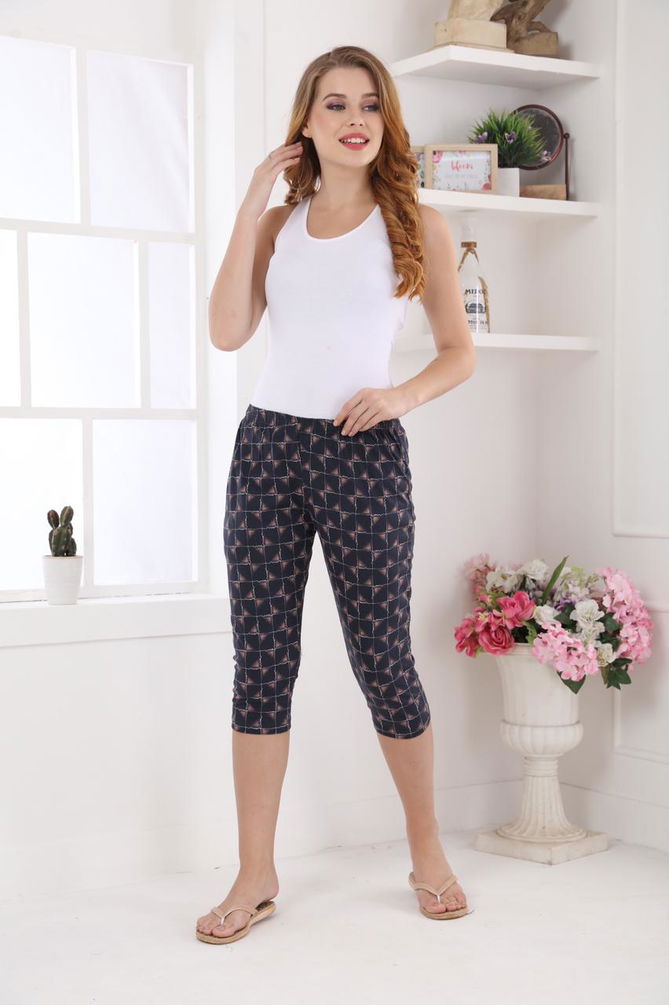 Colour 9 Soft Comfort Night Wear 	Hosiery Cotton Capri Collection
