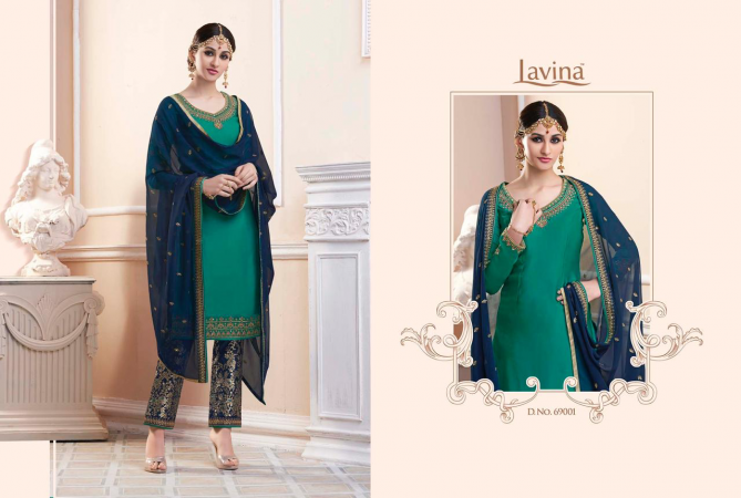 Lavina 69 Series Fancy latest Designer Festive Wear Heavy Georgette Embroidered Salwar Kameez Collection
