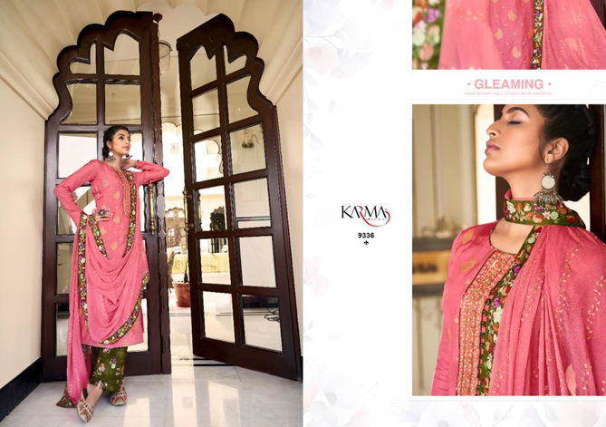 Karma Zoey 3 Heavy Fancy Wear Jacquard Designer Salwar Kameez Collection