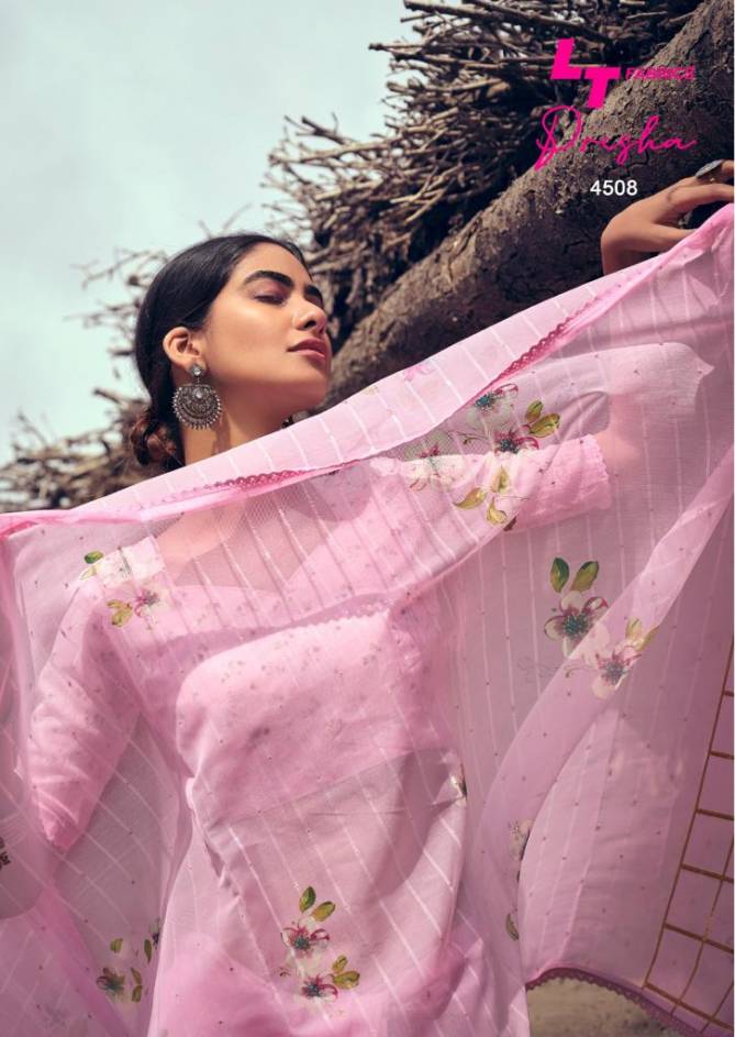 Lt Prisha Ethnic Wear Organza Silk Designer Printed Saree Collection
