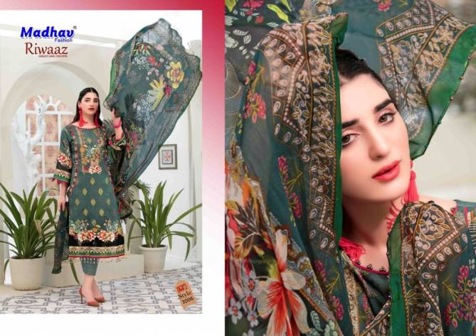 Madhav Riwaaz 3 Casual Daily Wear Cotton Karachi Printed Dress Material