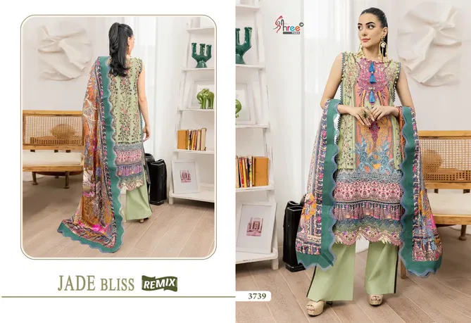 Jade Bliss Remix By Shree Printed Cotton Pakistani Suits Exporters In India