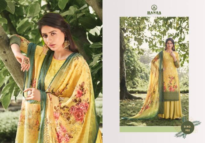 HANSA VANSHIKA Latest fancy Festive Wear Georgette Digital Print With Work Heavy Salwar Suit Collection