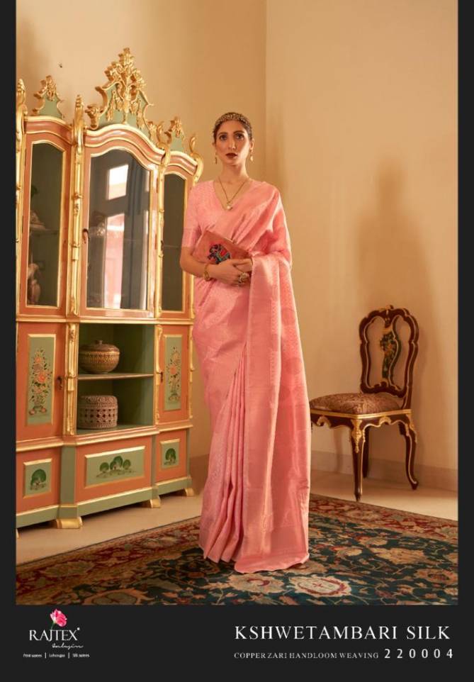 Rajtex Kshwetambari Silk New Exclusive Festive Wear Handloom Saree Collection
