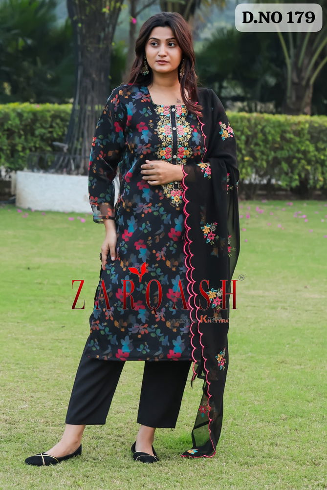 Zarqash 179 Organza Printed Embroidery Readymade Pakistani Suits Manufacturers