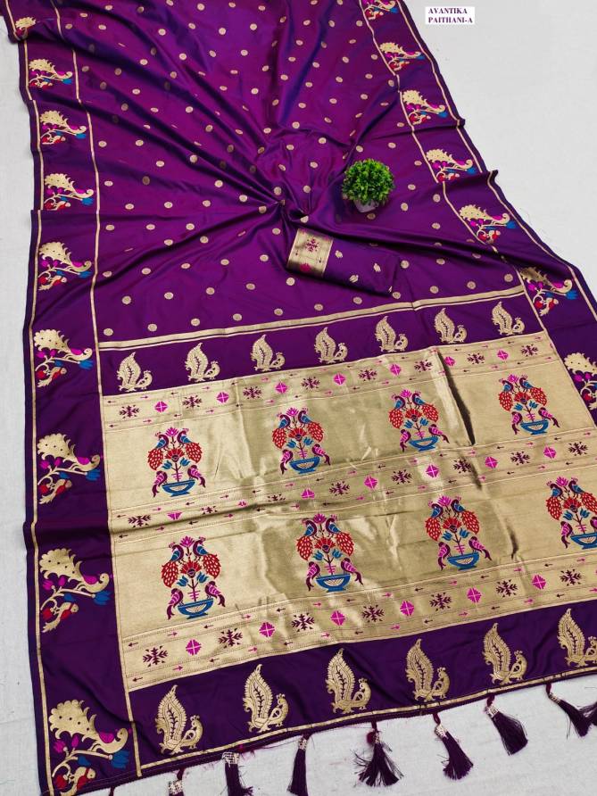 Avantika Paithani by Murti Nx Printed Silk Saree Exporters In India