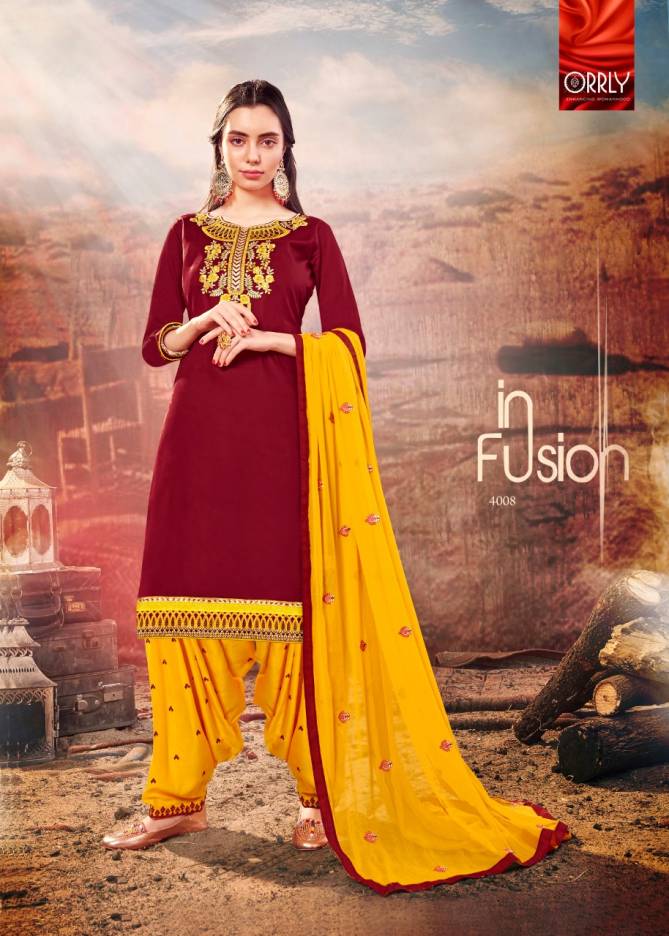 Heavy Embroidery Work Designer Punjabi Dress Material With Nazneen Embroidered Dupatta 