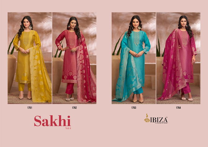 Sakhi Vol 8 By Ibiza Banglory Silk Embroidery Salwar Kameez Online Wholesale