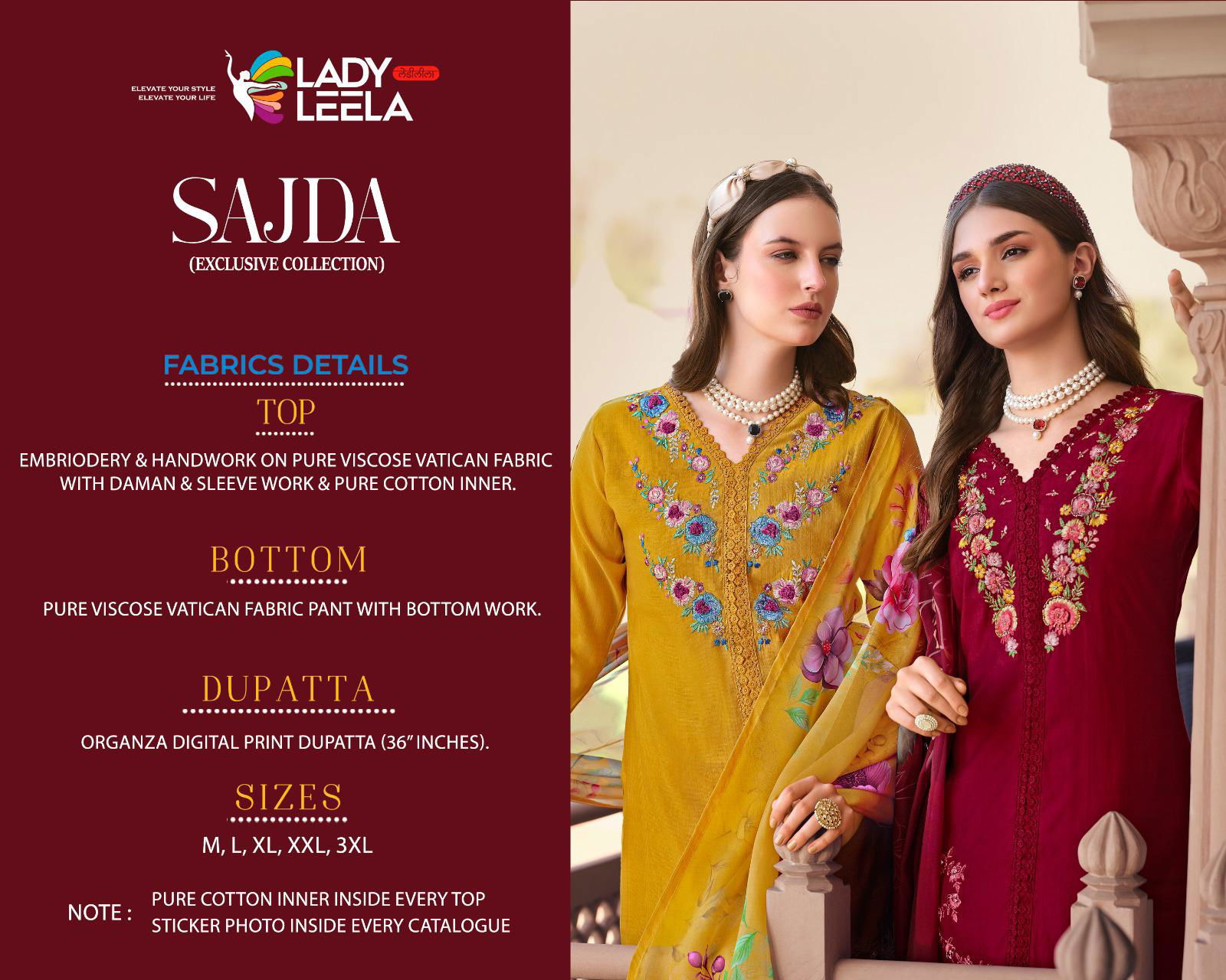 Sajda By Lady Leela Viscose Kurti With Bottom Dupatta Wholesalers In Delhi