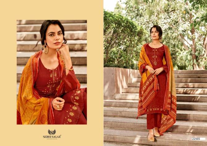 Siddhi Sagar Mahi Jam Satin Designer Festive Wear Dress Material Collection