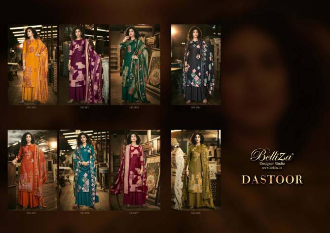 Dastoor By Belliza Woollen Winter Wear Pashmina Dress Material Orders In India