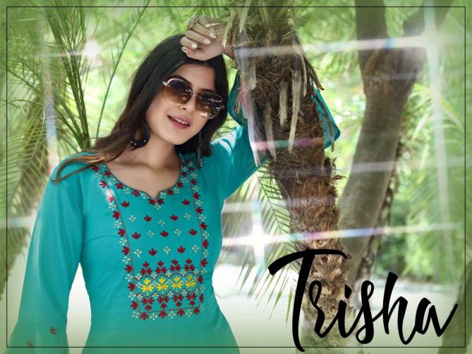 Trisha Ethnic Wear Latest Fancy Kurti With Bottom Collection
