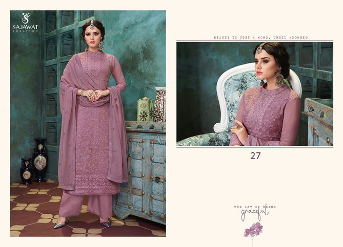 Sajawat Lakhnavi Vol 4 Exclusive Latest Heavy Designer Festive Wear Salwar Suit Collection 