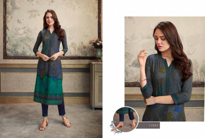 Kalaroop Lotus Latest fancy Designer Casual Wear Kurti With Pant Collection

