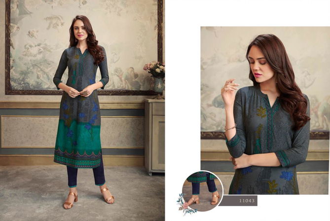 Kalaroop Lotus Latest fancy Designer Casual Wear Kurti With Pant Collection
