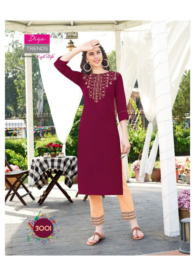 Forever 3 Latest Fancy Designer Ethnic Wear Classy Look Stylish Kurti With Bottom Collection
