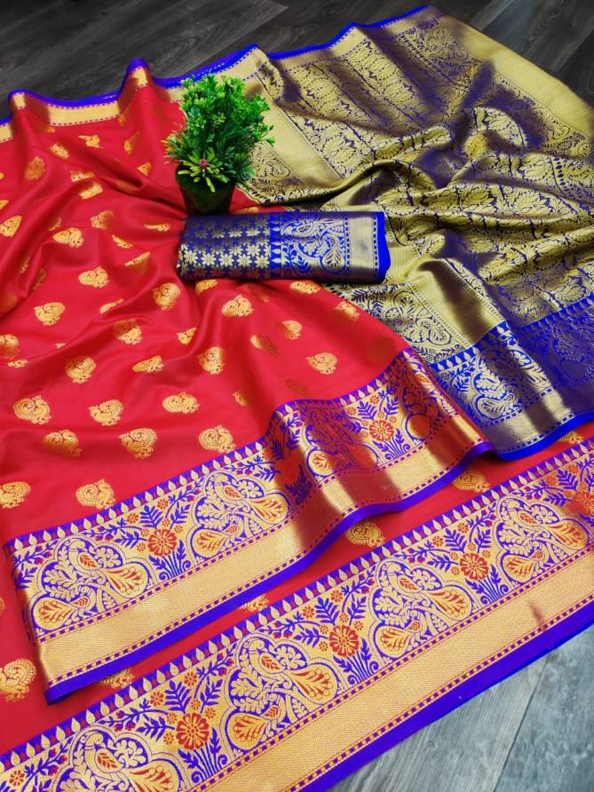 Meera 66 Fancy Ethnic Wear Banarasi Silk Designer Saree Collection