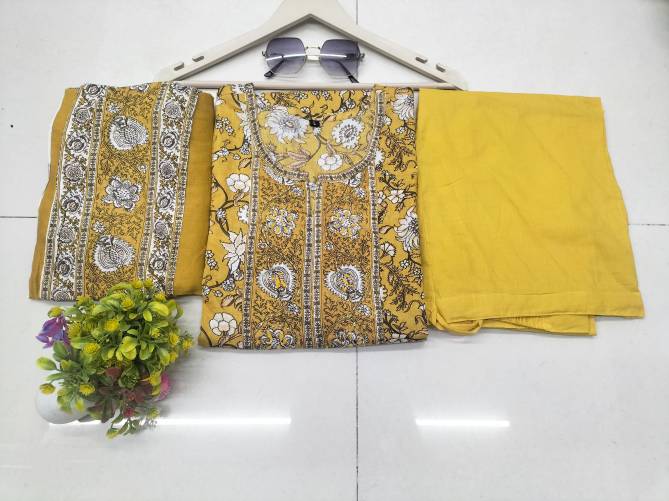 Kalaai Designer Cotton Printed  Kurti With Bottom Dupatta Manufacturers