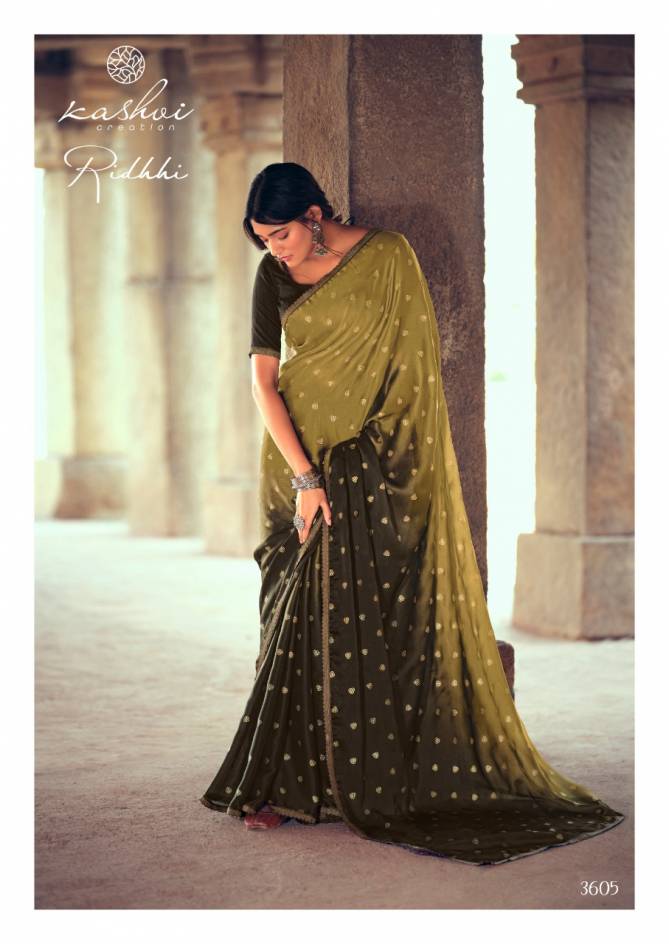Kashvi Riddhi Latest Fancy Designer Silk Heavy Festive Wear Saree Collection
