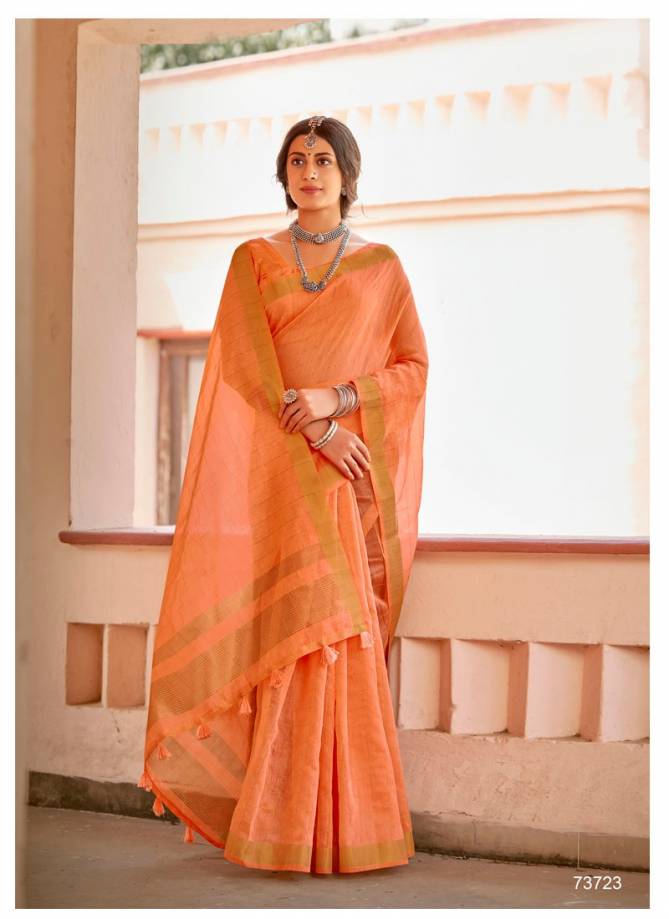 LIFESTYLE RAJSHREE Latest Fancy Designer casual Wear Cotton Jari Saree Collection