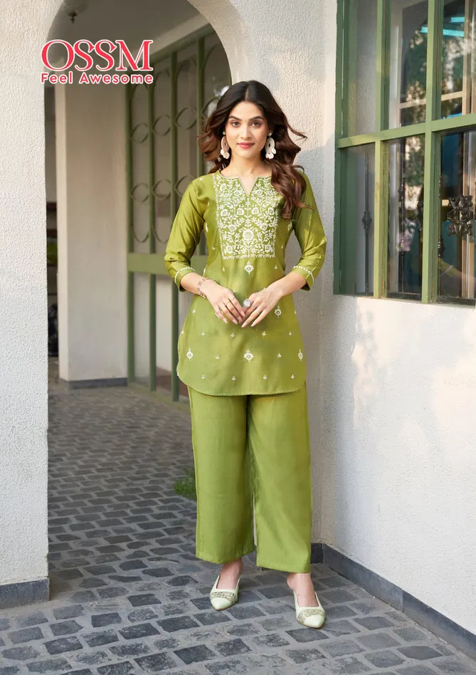 Vama Vol 2 By Ossm Embroidery Co Ord Set Wholesale Shop In Surat