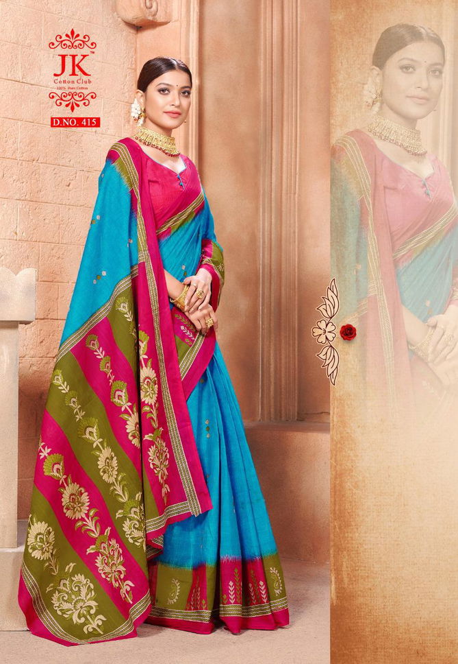 Jk Vaishali 4 Designer Regular Wear Cotton Printed Saree Collection
