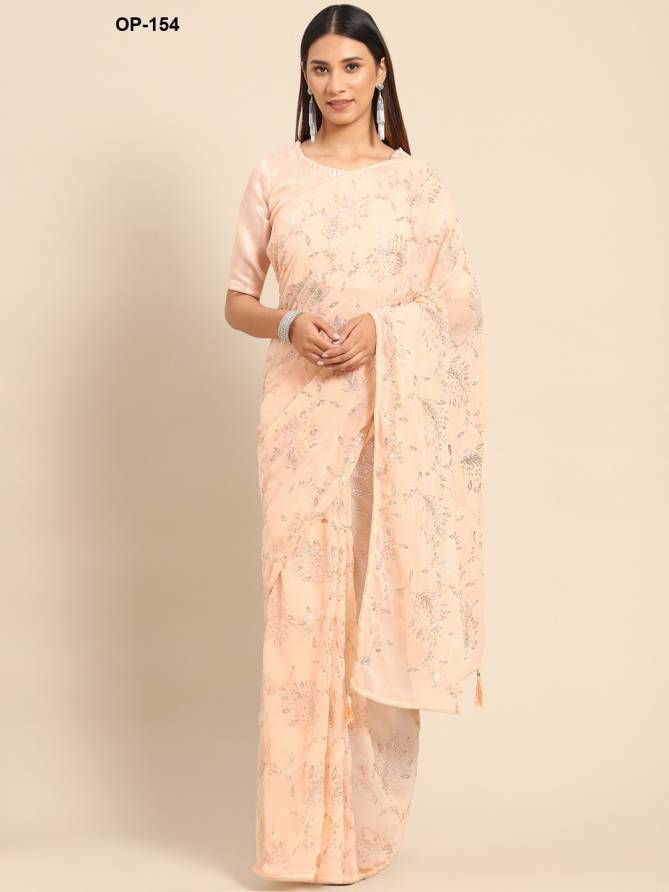 Laxminam OP 154 Georgette Saree Wholesale Clothing Distributors In India
