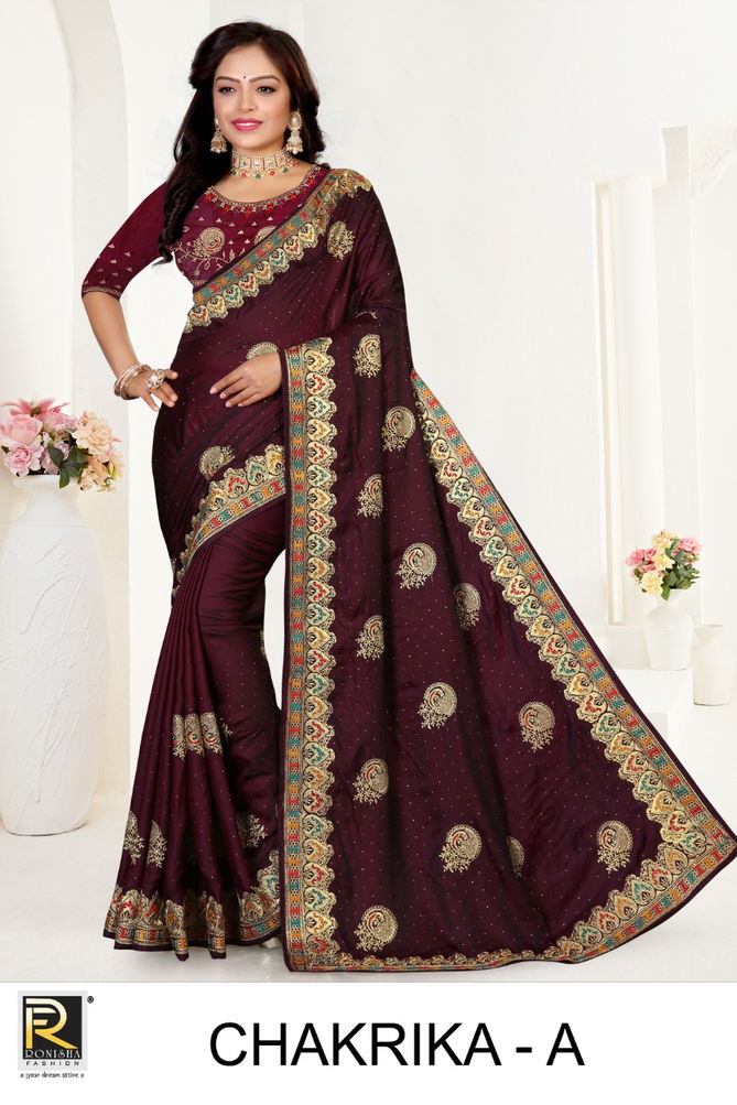 Ronisha Chakrika New Exclusive Wear Art  Silk Latest Designer Saree Collection