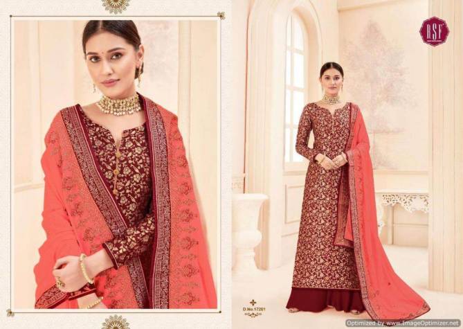 RSF Swag Vol 3 Latest Designer Party Wear Wedding Wear Salwar Suit Collection With Pure Rangoli Silk Jacquard Border With Work Dupatta  