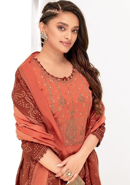 Suryajyoti Shaded 5 Satin Casual Daily Wear Cotton Printed Designer Dress Material