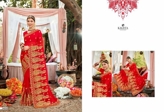 Kalista Sath Phere 2 Fancy Latest Designer Wedding Wear Vichitra Silk Heavy Saree Collection